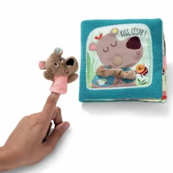 Libro de tela besos y abrazos osito César - Lilliputiens