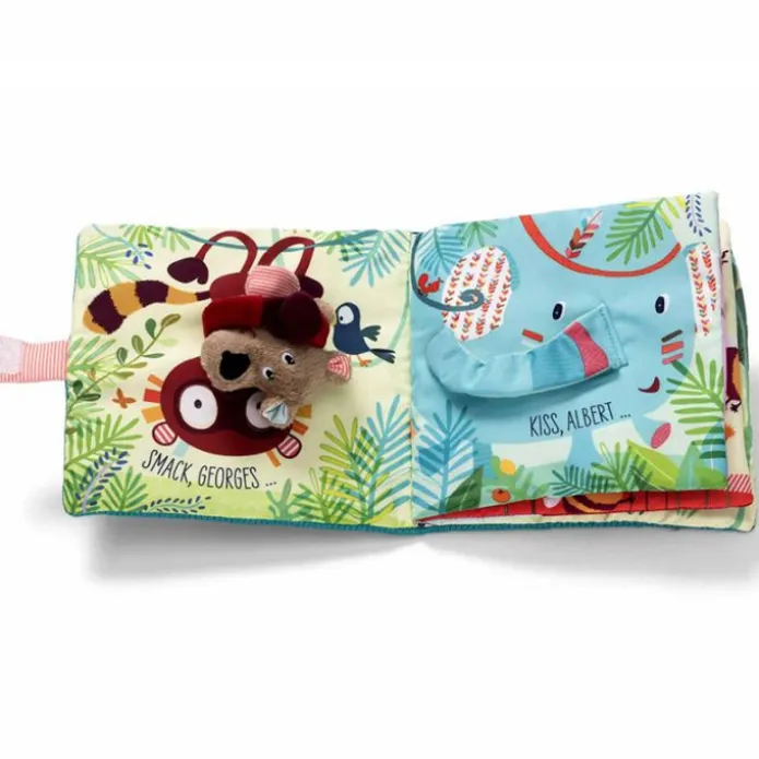 Libro de tela besos y abrazos osito César - Lilliputiens