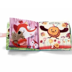 Libro de tela besos y abrazos osito César - Lilliputiens