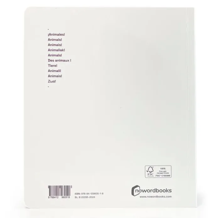 Libro grande de fotografías ¡Animales! - Nowordbooks