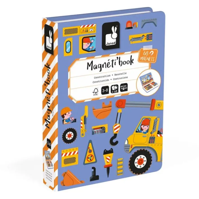 Libro magnético construcción - Janod