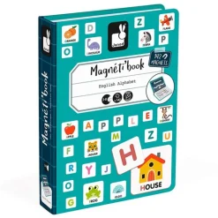 Libro magnético letras abecedario inglés - Janod