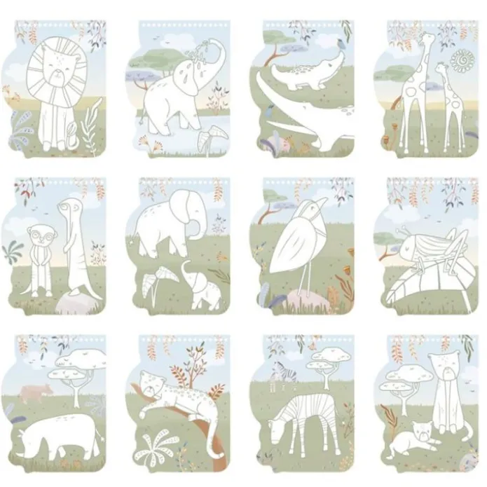 Libro para colorear Safari León - Little Dutch