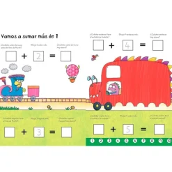 Libro pizarra Aprendo a sumar y restar - Usborne