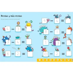 Libro pizarra Aprendo a sumar y restar - Usborne