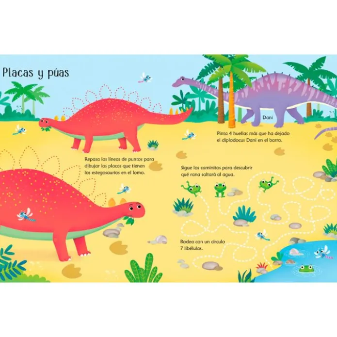 Libro pizarra El mundo de los dinosaurios - Usborne