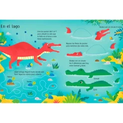 Libro pizarra El mundo de los dinosaurios - Usborne