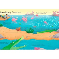 Libro pizarra Entre animales salvajes - Usborne