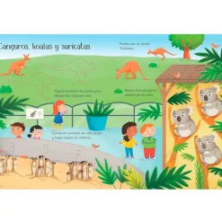 Libro pizarra Entre animales salvajes - Usborne