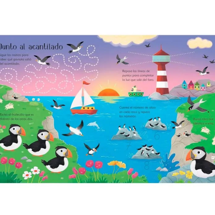 Libro pizarra Me divierto al aire libre - Usborne