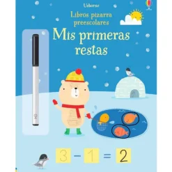 Libro pizarra Mis primeras restas - Usborne
