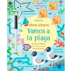 Libro pizarra Vamos a la playa - Usborne