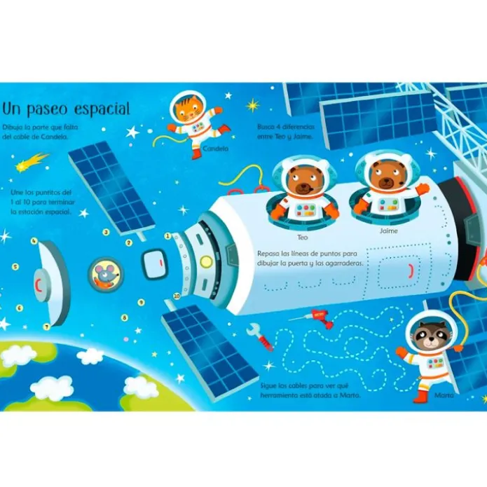 Libro pizarra Vamos al espacio - Usborne