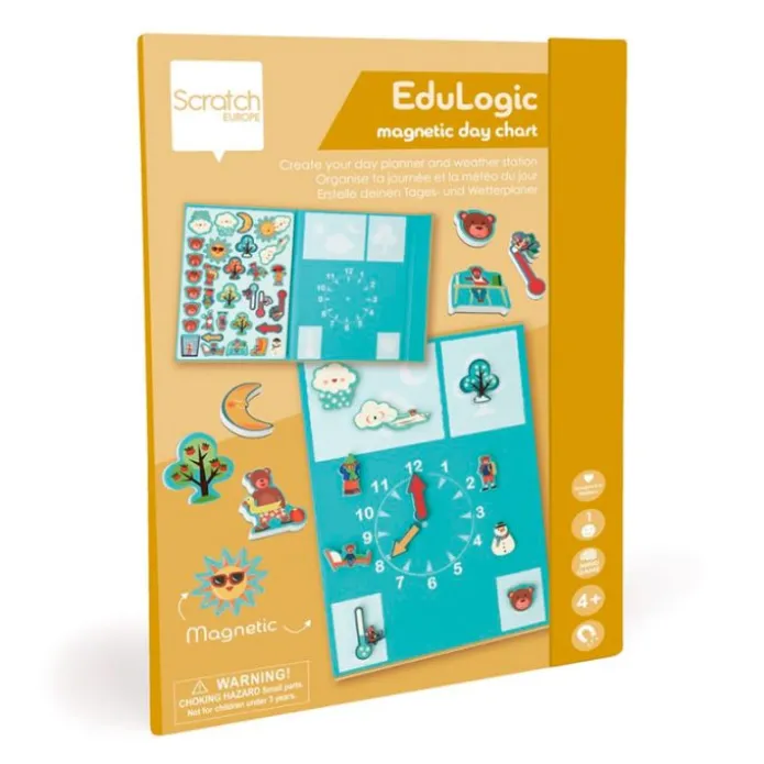 Libro planificador magnético hora, clima y emociones - Scratch