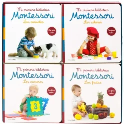 Libros frutas, números, animales y colores (4) - Mi primera biblioteca Montessori