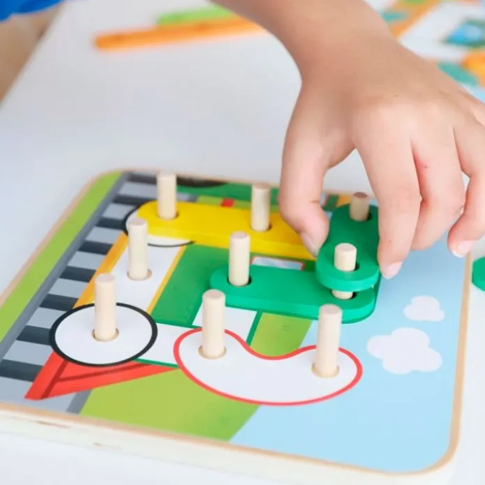 Láminas para completar con piezas de colores - Goula