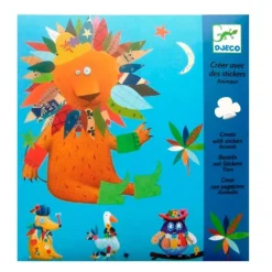 Láminas para decorar con pegatinas Animales - Djeco