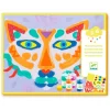Láminas para pintura con esponja simetría Animales (4) - Djeco