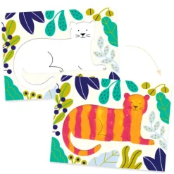 Láminas para pintura limpia y fácil Animales (4) - Djeco