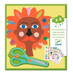 Láminas para recortar y decorar con pegatinas Peluquería - Djeco