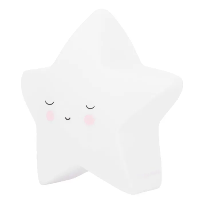 Lámpara quitamiedos estrella blanca - A Little Lovely Company