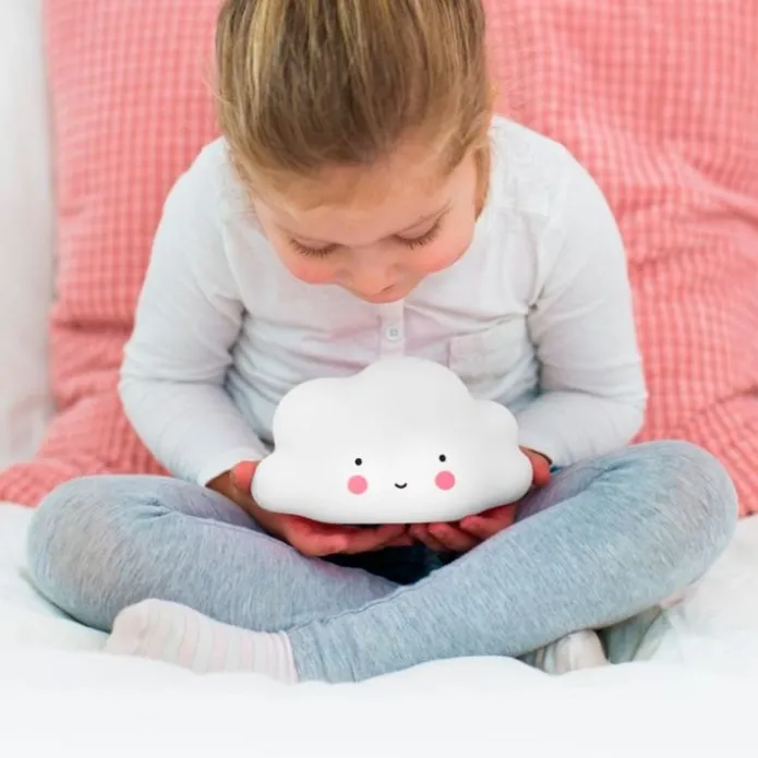 Lámpara quitamiedos nube blanca - A Little Lovely Company