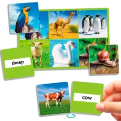 Loto 72 animales con imágenes y nombres en idiomas - Akros