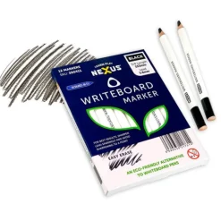 Lápices con mina gruesa para pizarras blancas (12) - Ecológicos