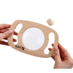 Lupa de madera con mangos 18 cm - TickiT