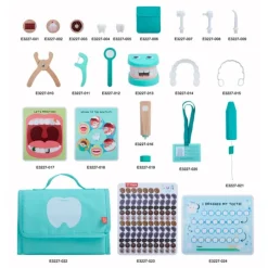 Maletín de dentista con dentadura y accesorios - Hape