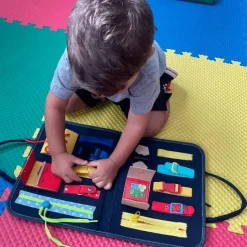 Maletín de fieltro Montessori con broches y cierres - DeFieltro
