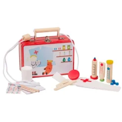 Maletín de médico o doctor con accesorios de madera - Astrup