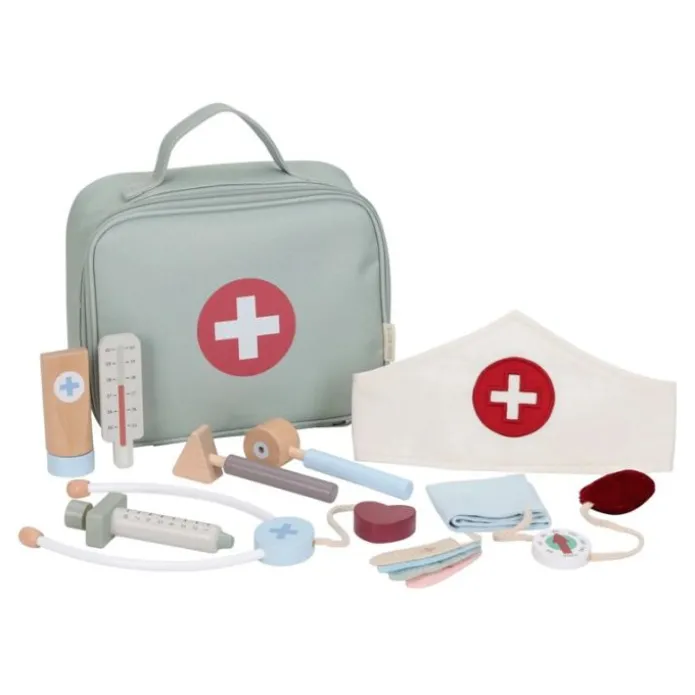 Maletín de médico o doctor con accesorios de madera - Little Dutch