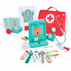 Maletín de médico o doctor con máquina de rayos X y accesorios - Hape