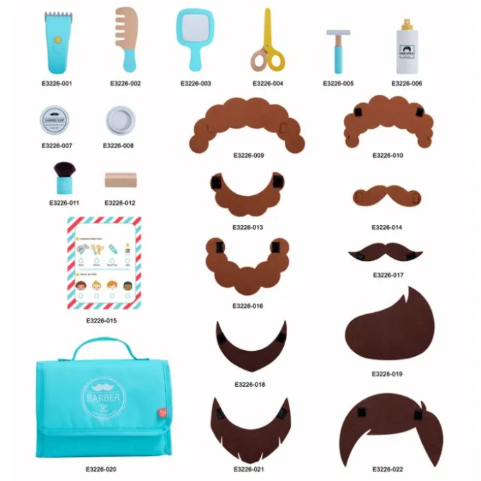 Maletín de peluquería y barbería con accesorios - Hape