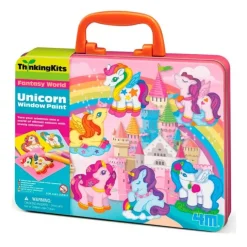 Maletín para dibujar unicornios para ventanas ThinkingKits - 4M