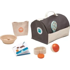 Maletín para perro o gato con accesorios de madera - PlanToys