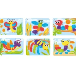 Maletín Pegs con pinchos de colores de 1 cm - Miniland