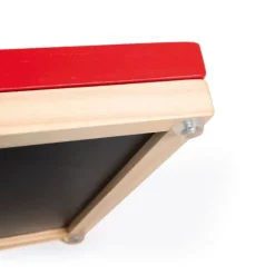 Maletín-pizarra reversible magnética de madera con letras enlazadas - Janod