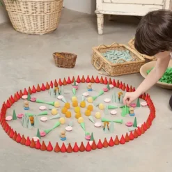Mandala fuego con 36 piezas de madera colores fuego Mandala - Grapat