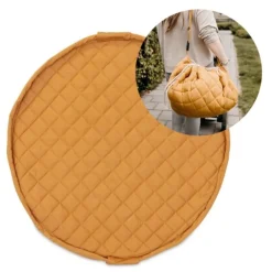 Manta de juegos, saco de almacenamiento y bolso mostaza - Play&go