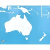 Mapa de Australia sin nombres - Montessori
