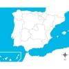Mapa de España sin nombres - Montessori
