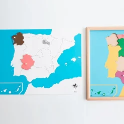 Mapa de España sin nombres - Montessori