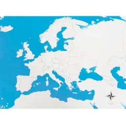 Mapa de Europa sin nombres - Montessori