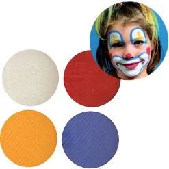 Maquillaje facial 4 colores Payaso