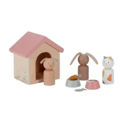 Mascotas de madera para casa de muñecas - Little Dutch