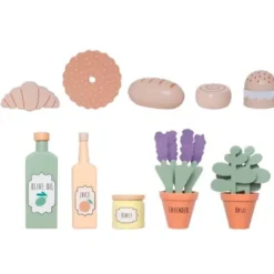 Mercado de madera Market con accesorios - Jabadabado