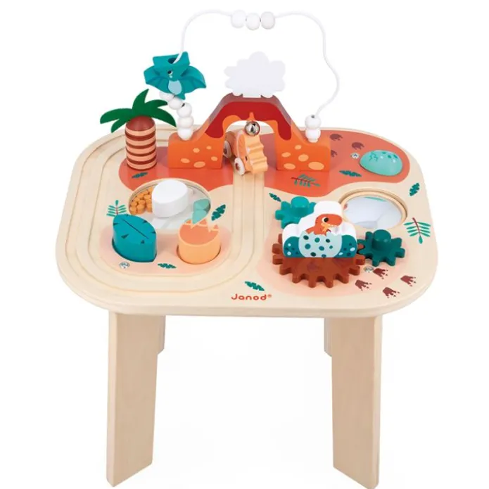 Mesa de actividades de madera Dinosaurios - Janod