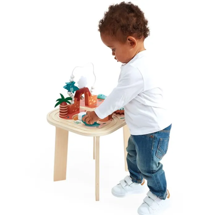 Mesa de actividades de madera Dinosaurios - Janod